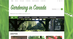 Desktop Screenshot of canadagardener.com